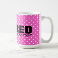 Au revoir pension de tension bonjour ! Tasse rose