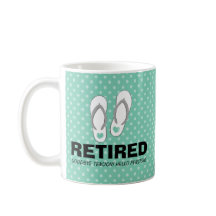 Au revoir tasse drôle de retraite de pension de
