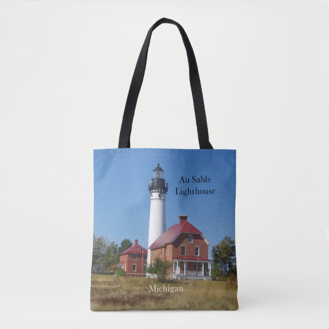 Au Sable Lighthouse auf der ganzen Tasche (Vorderseite)