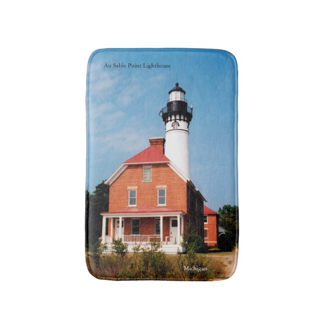 Au Sable Point Lighthouse Badematte (Vorderseite Vertikal)