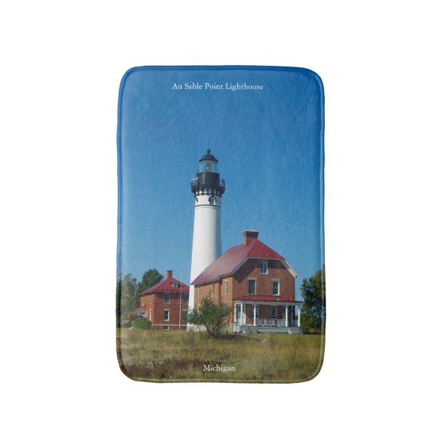 Au Sable Point Lighthouse Badematte (Vorderseite Vertikal)