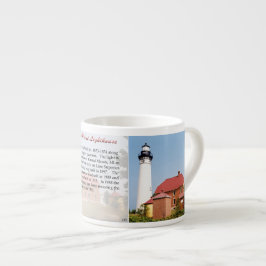 Au Sable Point Lighthouse Geschichte Espresso Tass Espressotasse