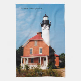 Au Sable Point Lighthouse Geschirrtuch