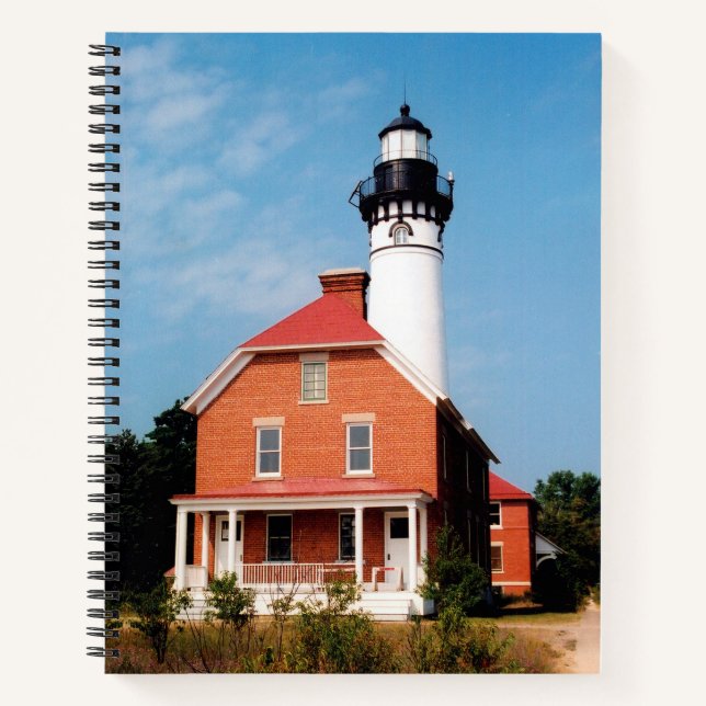 Au Sable Point Lighthouse Notebook Notizbuch (Vorderseite)