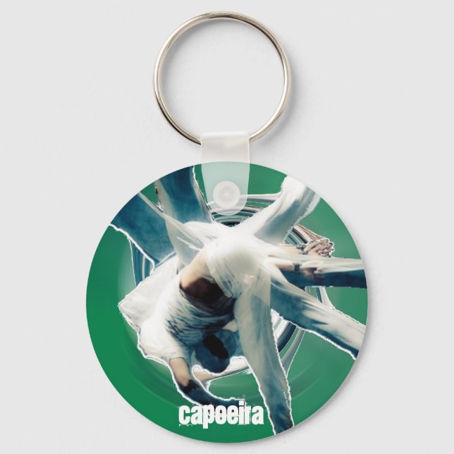 au sem mao green, capoeira keychain schlüsselanhänger (Vorderseite)