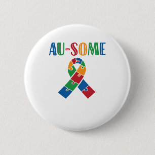 Au-some Autismus Bewusstsein Button