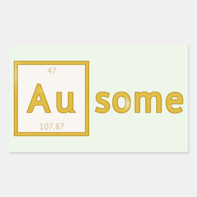 Au-some Customizable Stickers (Vorderseite)