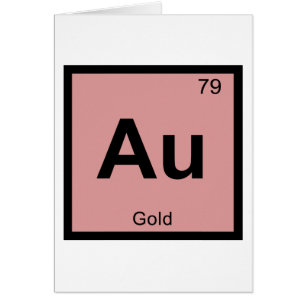 Au - symbole de Tableau périodique de chimie d'or
