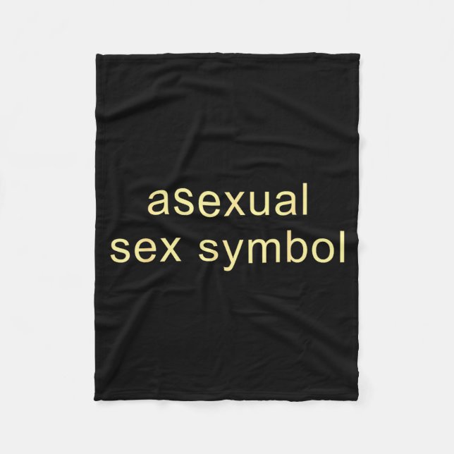 Aual Symbol Funny Pride Lgbtq Ace  Fleecedecke (Vorderseite)