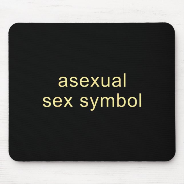 Aual Symbol Funny Pride Lgbtq Ace  Mousepad (Vorne)