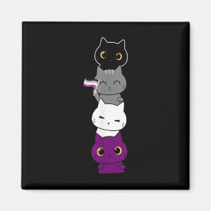 Auality Flag Animal Cat Ace Pride Demiual Gift Aua Magnet