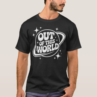 Außerirdisch Groovy Lustiger Planet Weltraum Geek T-Shirt