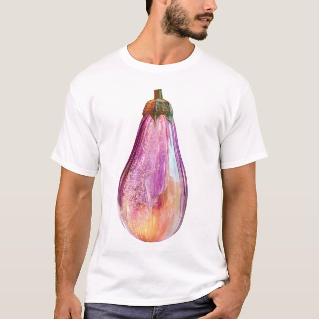 Aubergine Galactika - Galactic Eggplant T-Shirt (Vorderseite)
