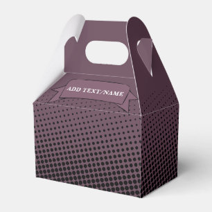 Aubergine Lila und Schwarz Muster Benutzername Geschenkschachtel