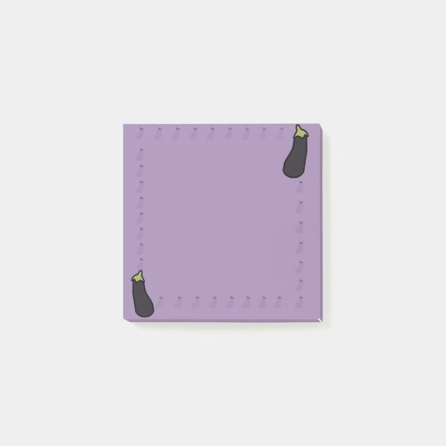 Aubergine-Post-it-Notizen Post-it Klebezettel (Vorderseite)