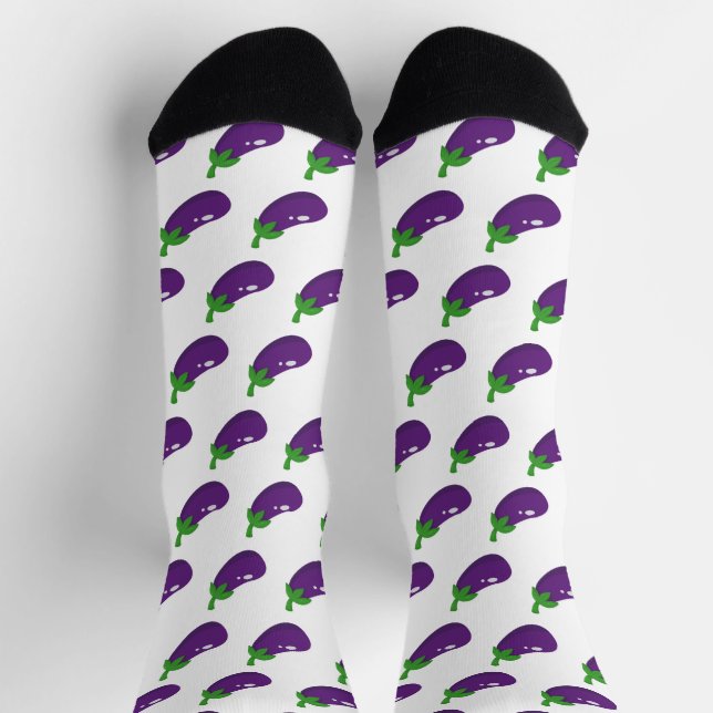 Aubergine Socken (Oben)