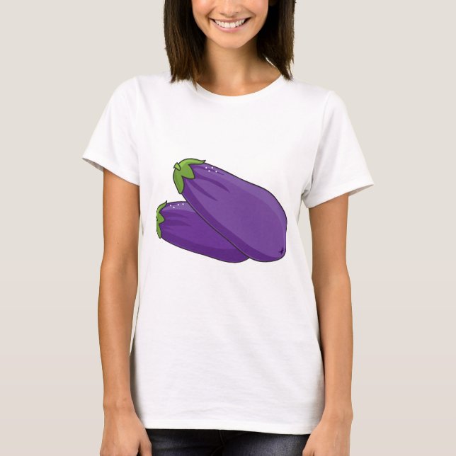 Aubergine T-Shirt (Vorderseite)