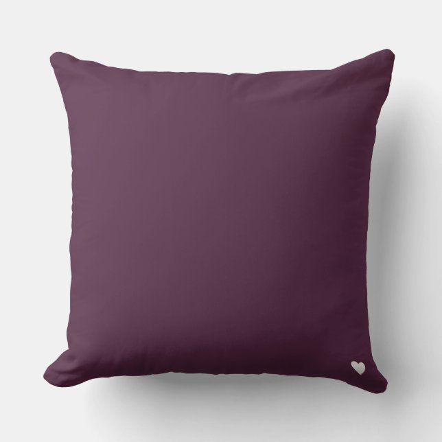 Auberginen-Aubergine Deep Purple Kissen (Vorderseite)