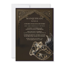 Auberginen-Masquerade Elegante Goldene Firmen-Gala