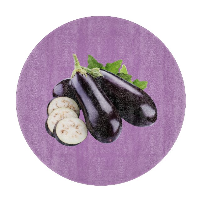 Auberginen Schneidebrett (Vorderseite)