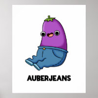 Auberjeans Funny Veggie Eggplant Pun