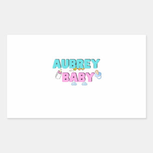 Aubrey Baby Rechteckiger Aufkleber