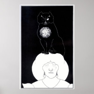 Aubrey Beardsley - affiche de chat noir