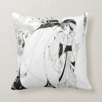 Aubrey Beardsley das Pfau-Rock-Kissen
