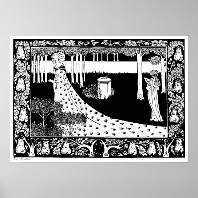 Aubrey Beardsley Illustration Poster (Vorne)