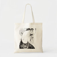 Aubrey Beardsley le sac fourre-tout à jupe de paon