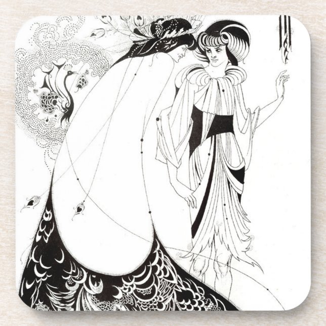 Aubrey Beardsley les dessous de verre de jupe de (Devant)