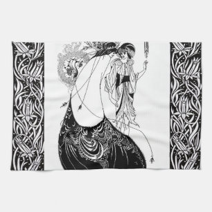 Aubrey Beardsley The Peacock Skirt Art Nouveau Geschirrtuch