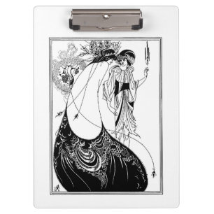 Aubrey Beardsley The Peacock Skirt Art Nouveau Klemmbrett