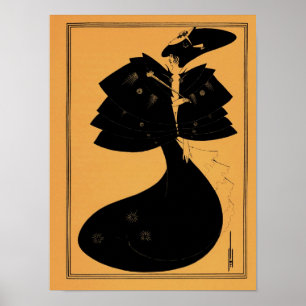 Aubrey Beardsley-Zeichnung aus Salome Poster