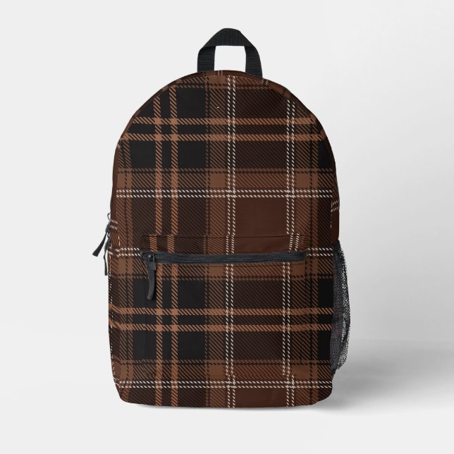 Auburn Academia Kariert Bedruckter Rucksack (Vorderseite)