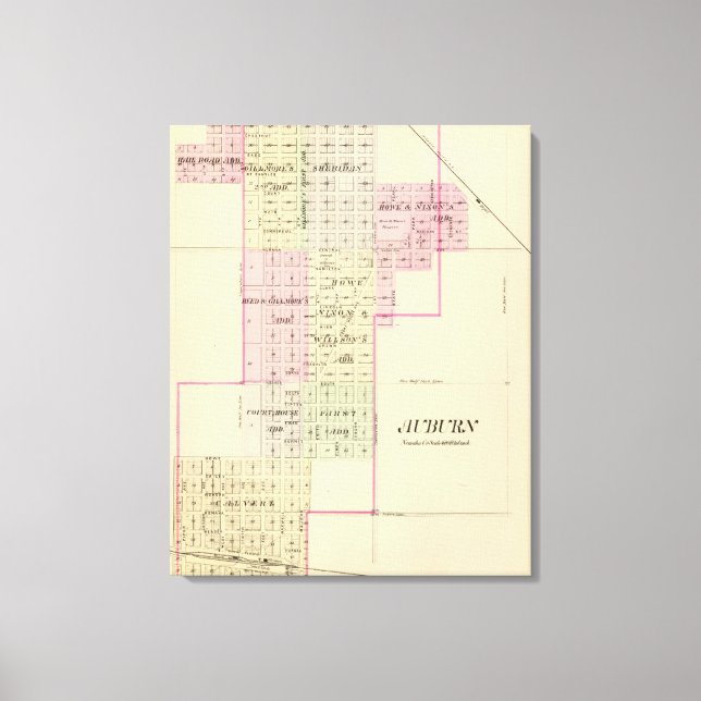 Auburn, Nebraska Leinwanddruck (Vorderseite)