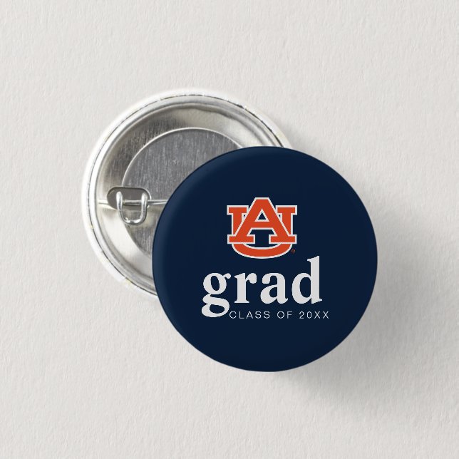 Auburn University Abschluss - Auburn Tigers Button (Vorne & Hinten)