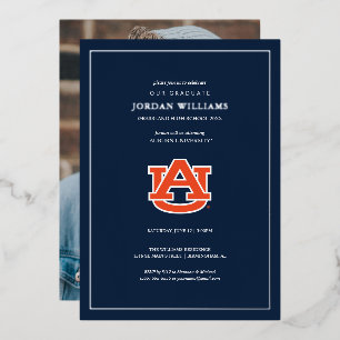 Auburn University Abschluss - Auburn Tigers Folieneinladung