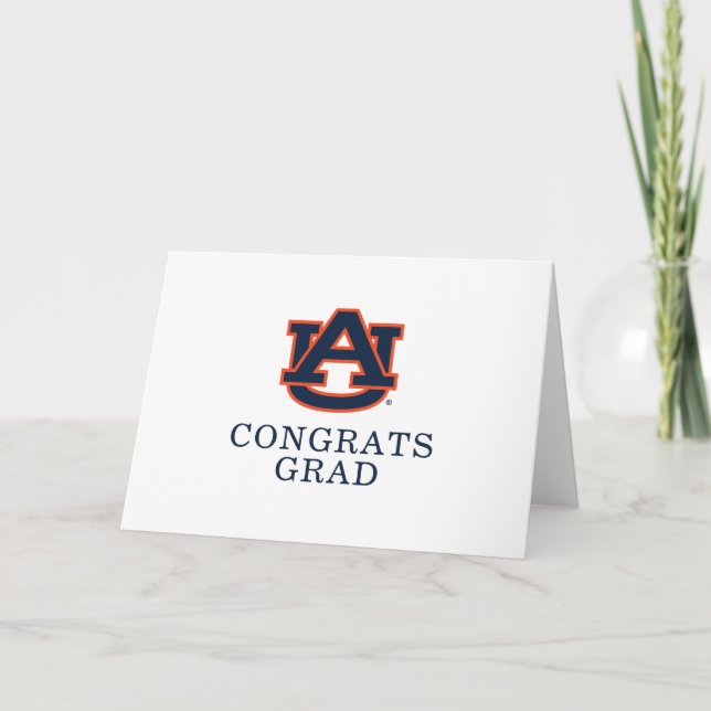 Auburn University Abschluss | Auburn Tigers Karte (Vorderseite)