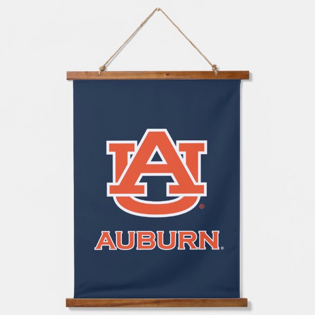 Auburn University | AU Auburn Wandteppich Mit Holzrahmen (Vorderseite)