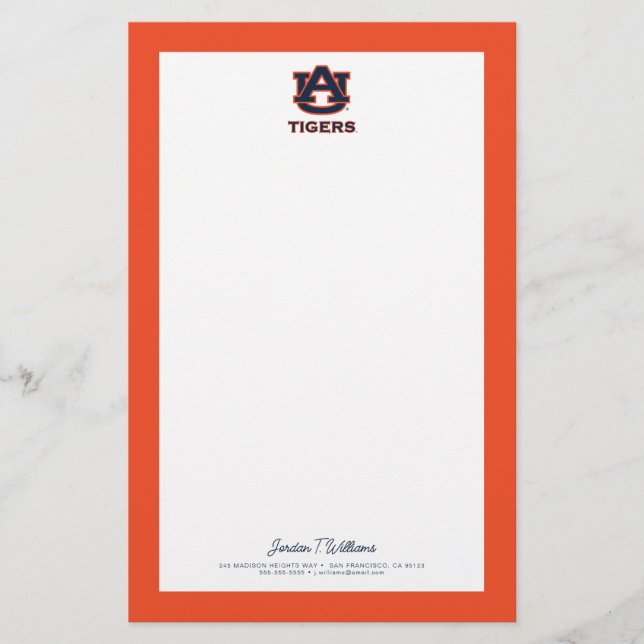 Auburn University | Auburn Briefpapier (Vorderseite)