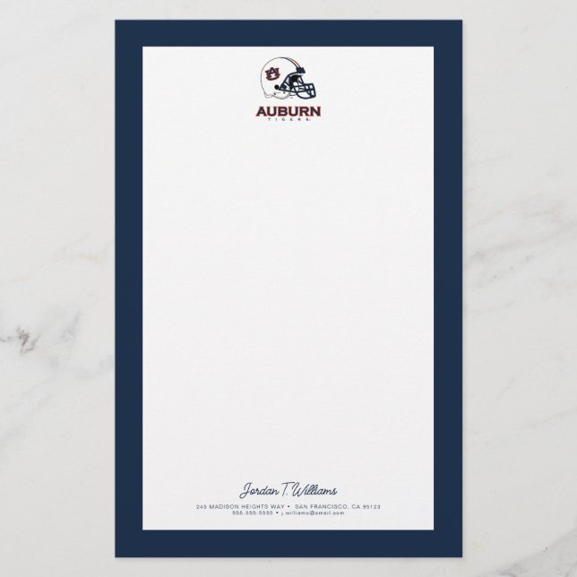 Auburn University | Auburn Football Briefpapier (Vorderseite)