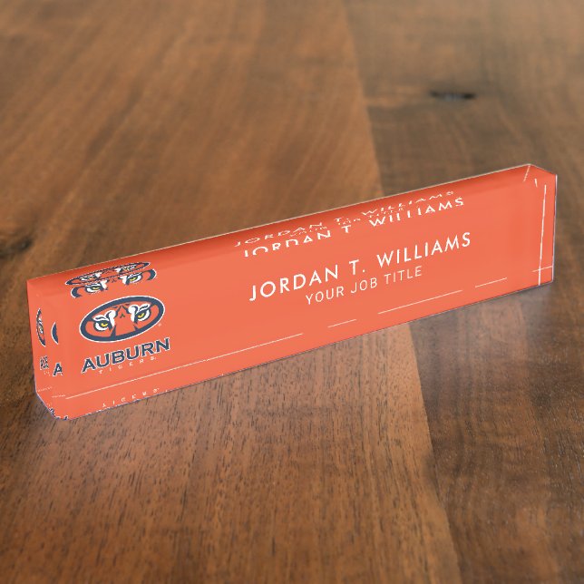 Auburn University | Auburn Tigers Namensplakette (Seite)