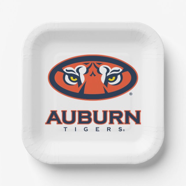 Auburn University | Auburn Tigers Pappteller (Vorderseite)