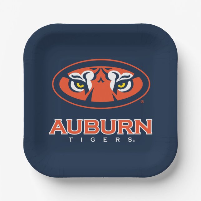 Auburn University | Auburn Tigers Pappteller (Vorderseite)