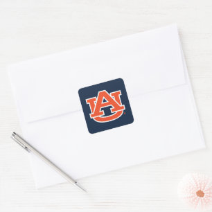 Auburn University   Auburn UA Logo Quadratischer Aufkleber
