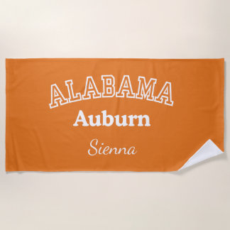Auburn University Personalisiertes Strandtuch