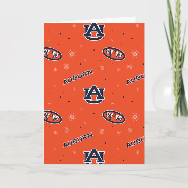 Auburn University | Urlaubsmuster Feiertagskarte (Vorderseite)