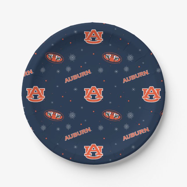 Auburn University | Urlaubsmuster Pappteller (Vorderseite)