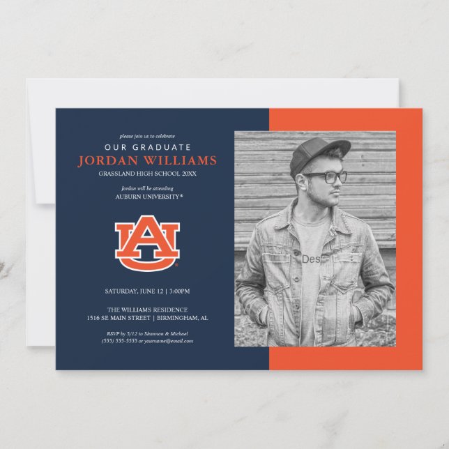 Auburn University | Zukünftiger Absolvent Ankündigung (Vorderseite)
